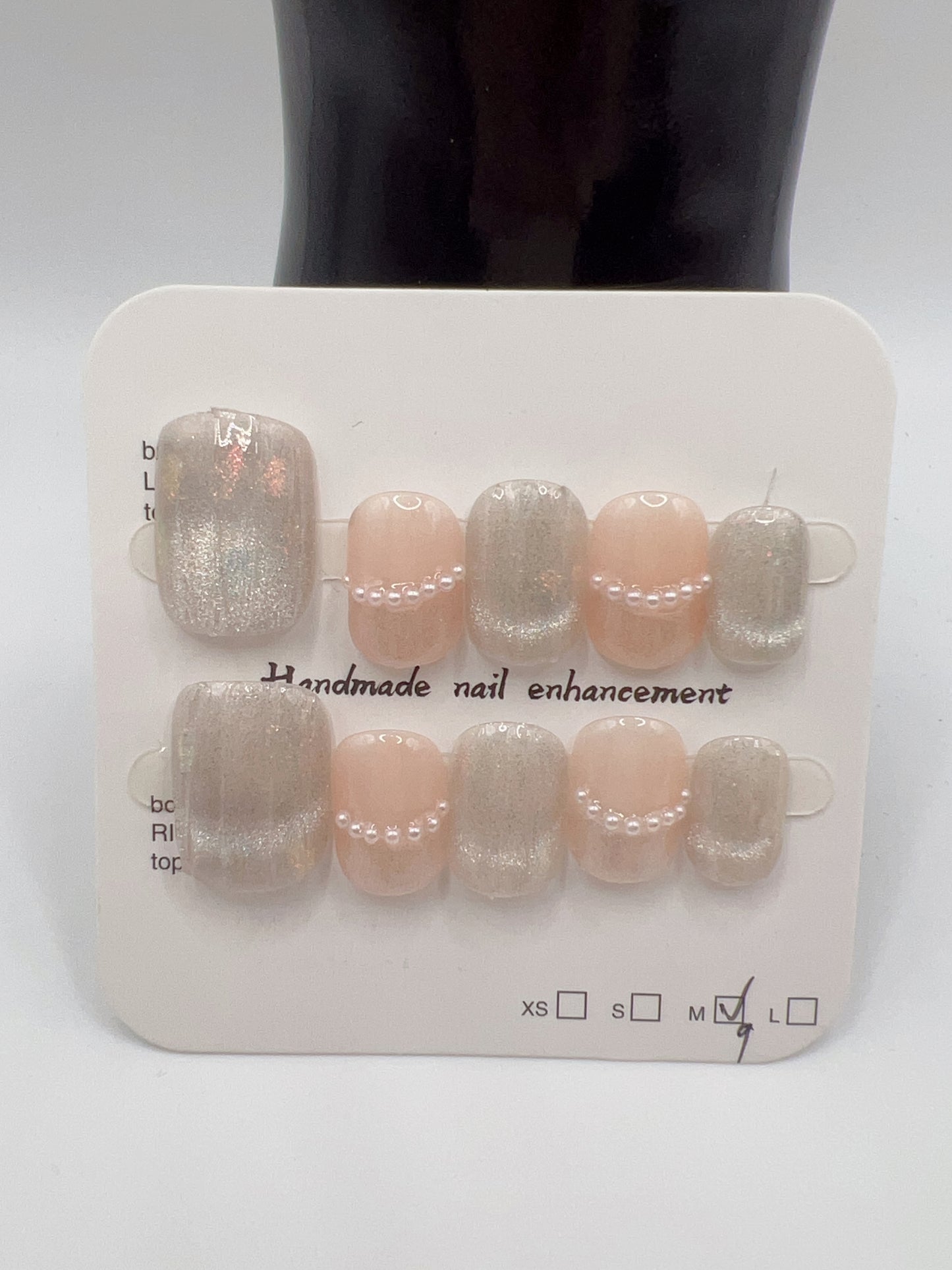 Short Square Press-On Nails ā Simple Daily Designs, 10 Styles, Medium Size