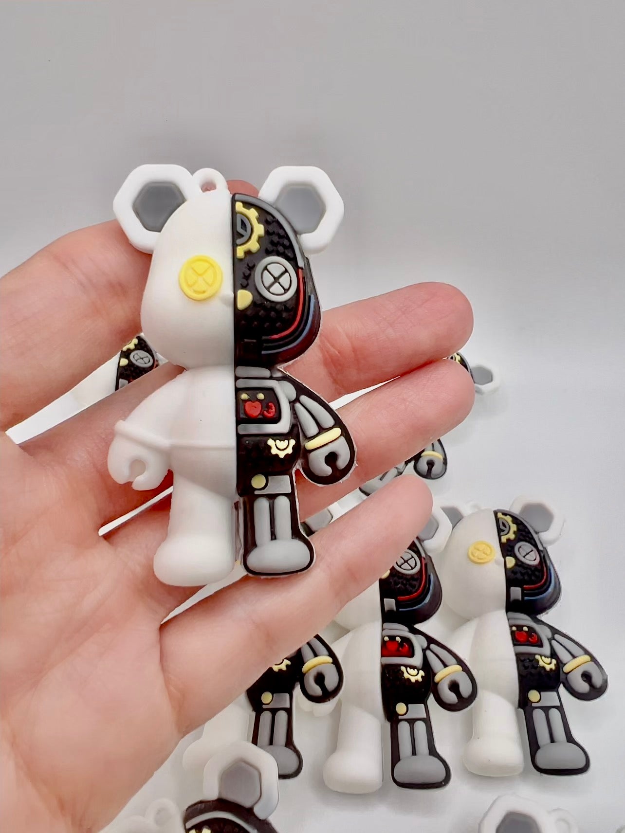 Rubber 3D Cartoon Pendant for Making Keychain / Bag Chain