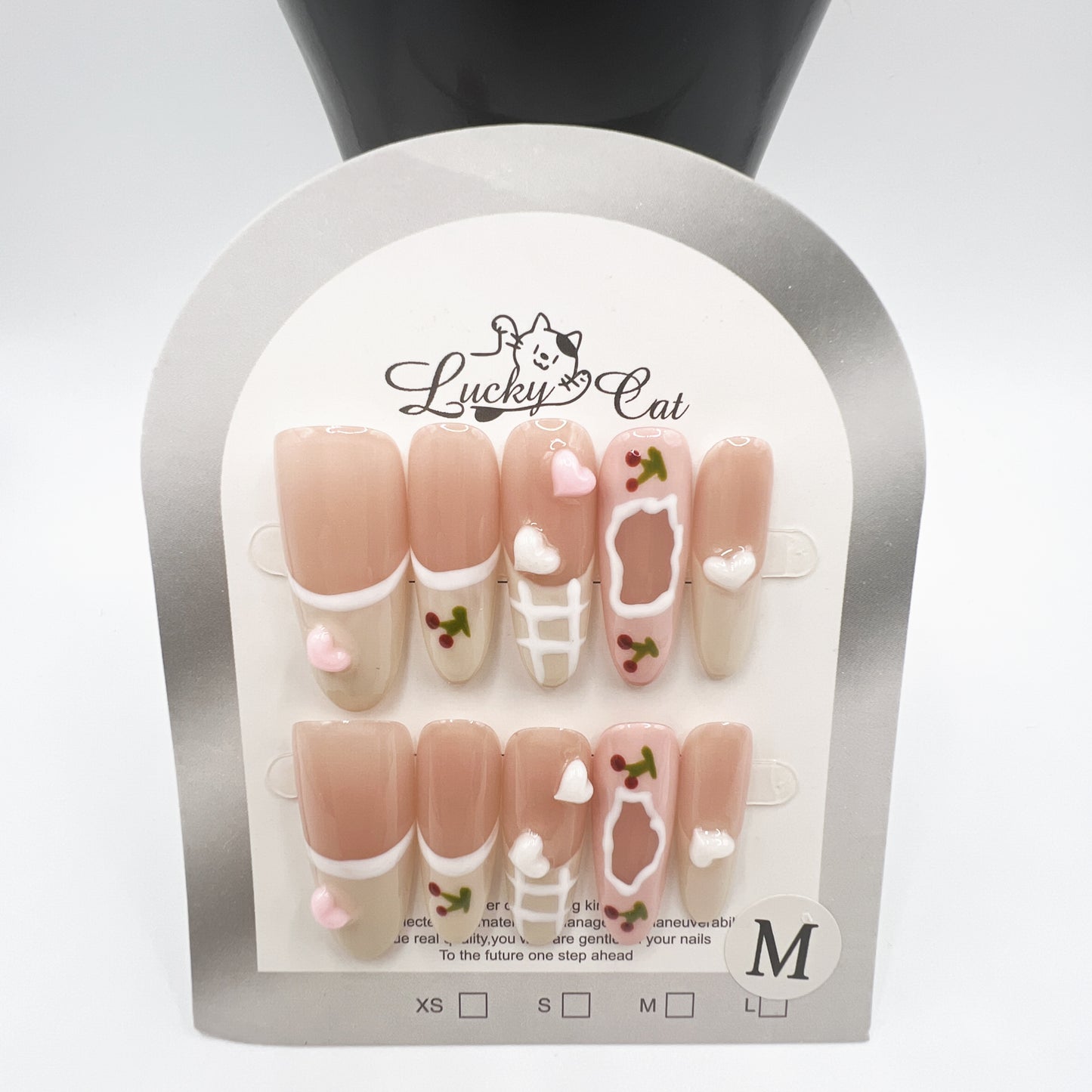 Luxury Rhinestone Press-On Nails β Medium Size