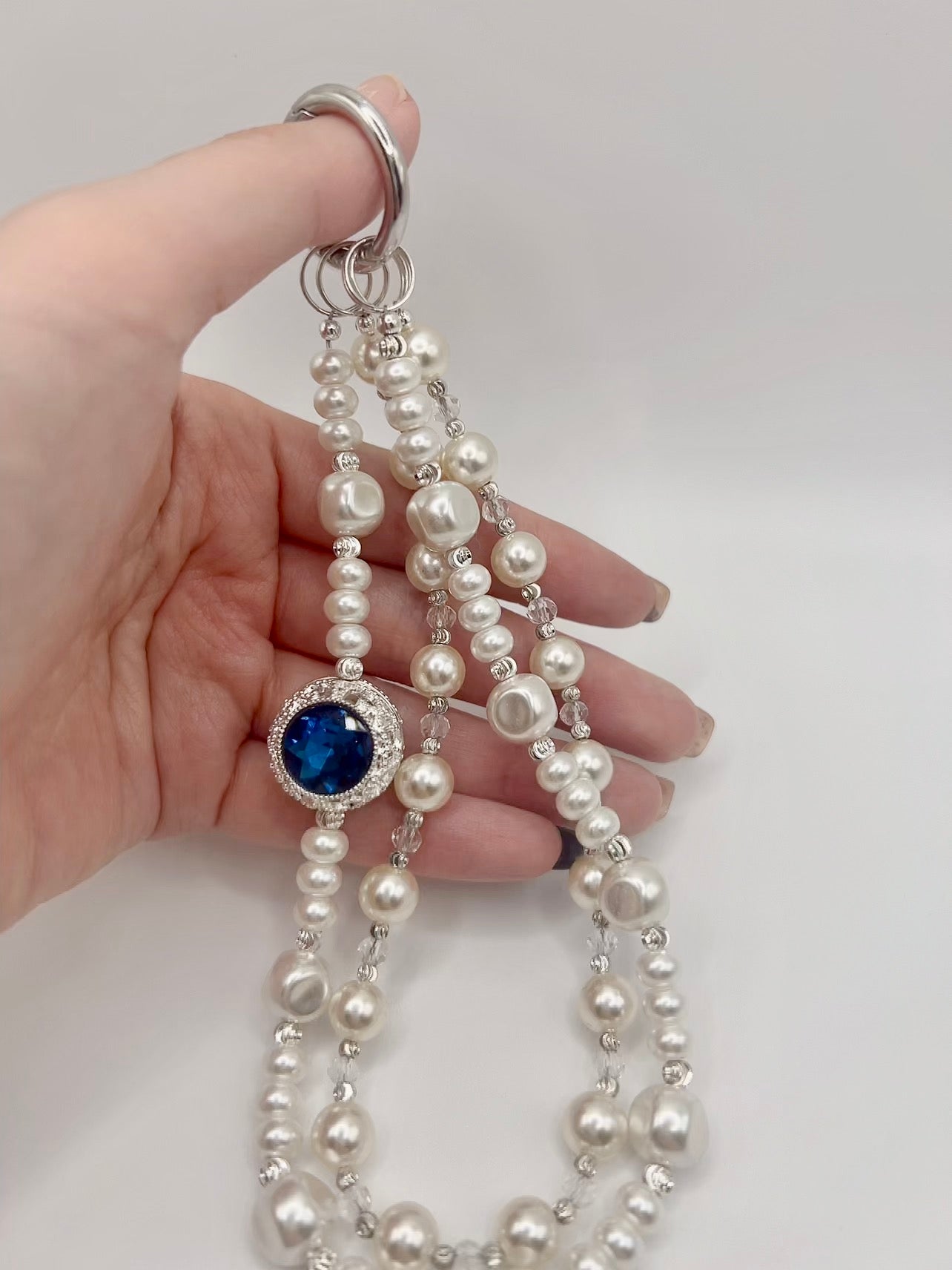 Handmade Rhinestone Ball Baroque Style Keychain/Bag Chain/Phone Chain