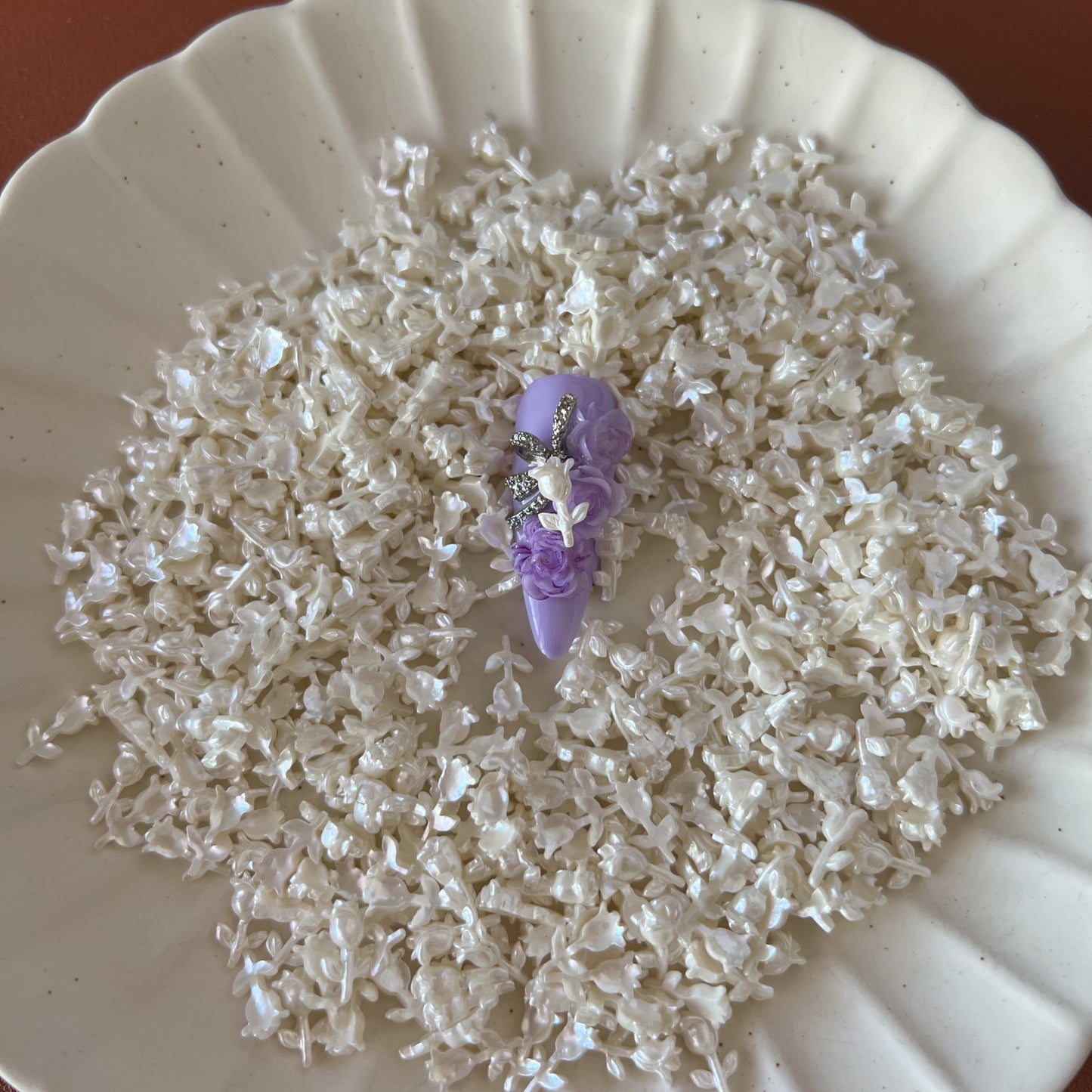 Resin Rosebud Charm (Available in 4 Colors)
