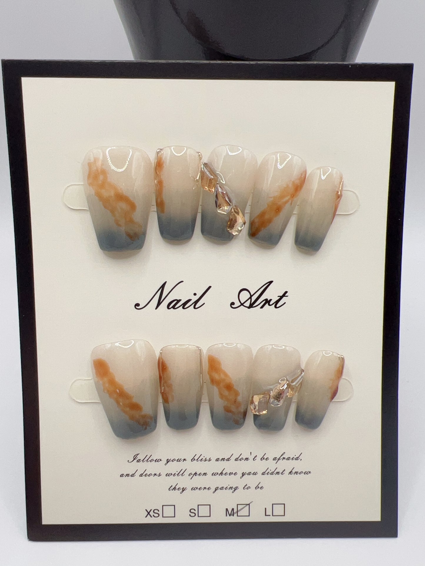 Short Square Press-On Nails ā Simple Daily Designs, 10 Styles, Medium Size