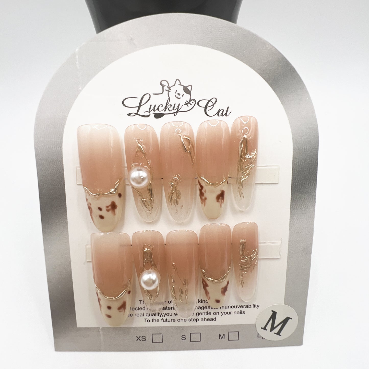 Luxury Rhinestone Press-On Nails β Medium Size