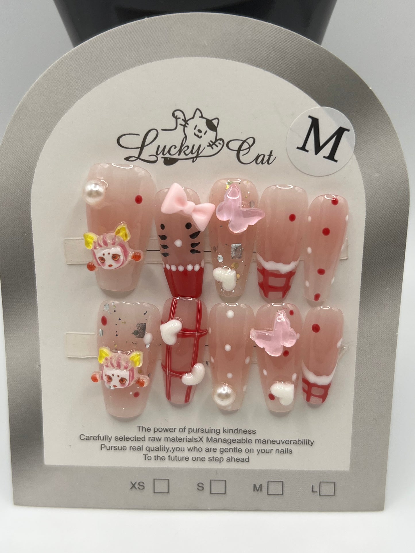 Cute Press-On Nails – Medium Size-10 design available