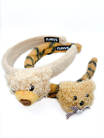 2pcs Plush Bear Headbands – Brown & Khaki Cute Headband for Women and Girl