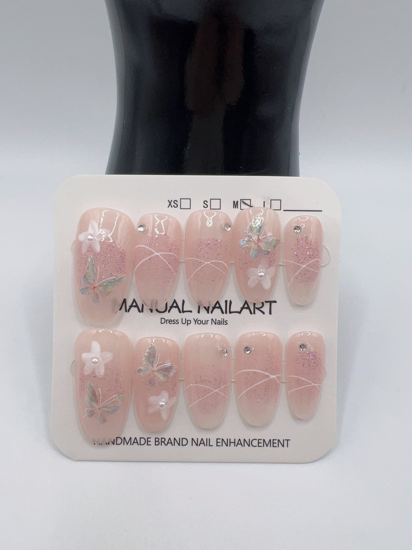 Medium Almond & Oval Press-On Nails β 10 Designs, Medium Size