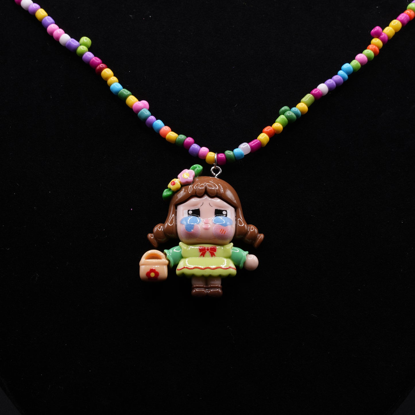 Handmade Beaded long Cartoon Necklace β Cute & Colorful Kawaii Style Jewelry