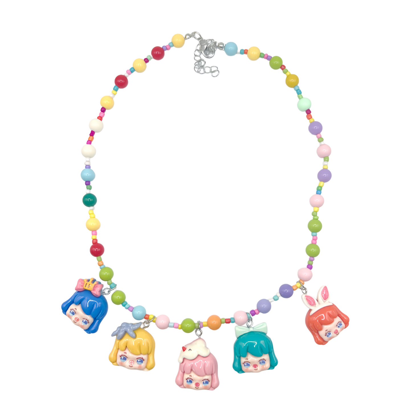 Handmade Beaded Charm Necklace for Girls – Perfect for Birthday & Holiday Gifts
