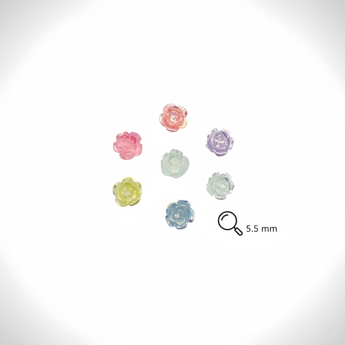 Mini 2D Resin Flower Charms – Cute DIY Nail Art, Phone Case, and Craft Decoration