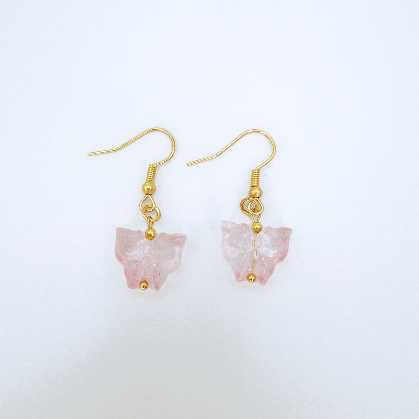 Elegant Czech Butterfly Dangle Earrings