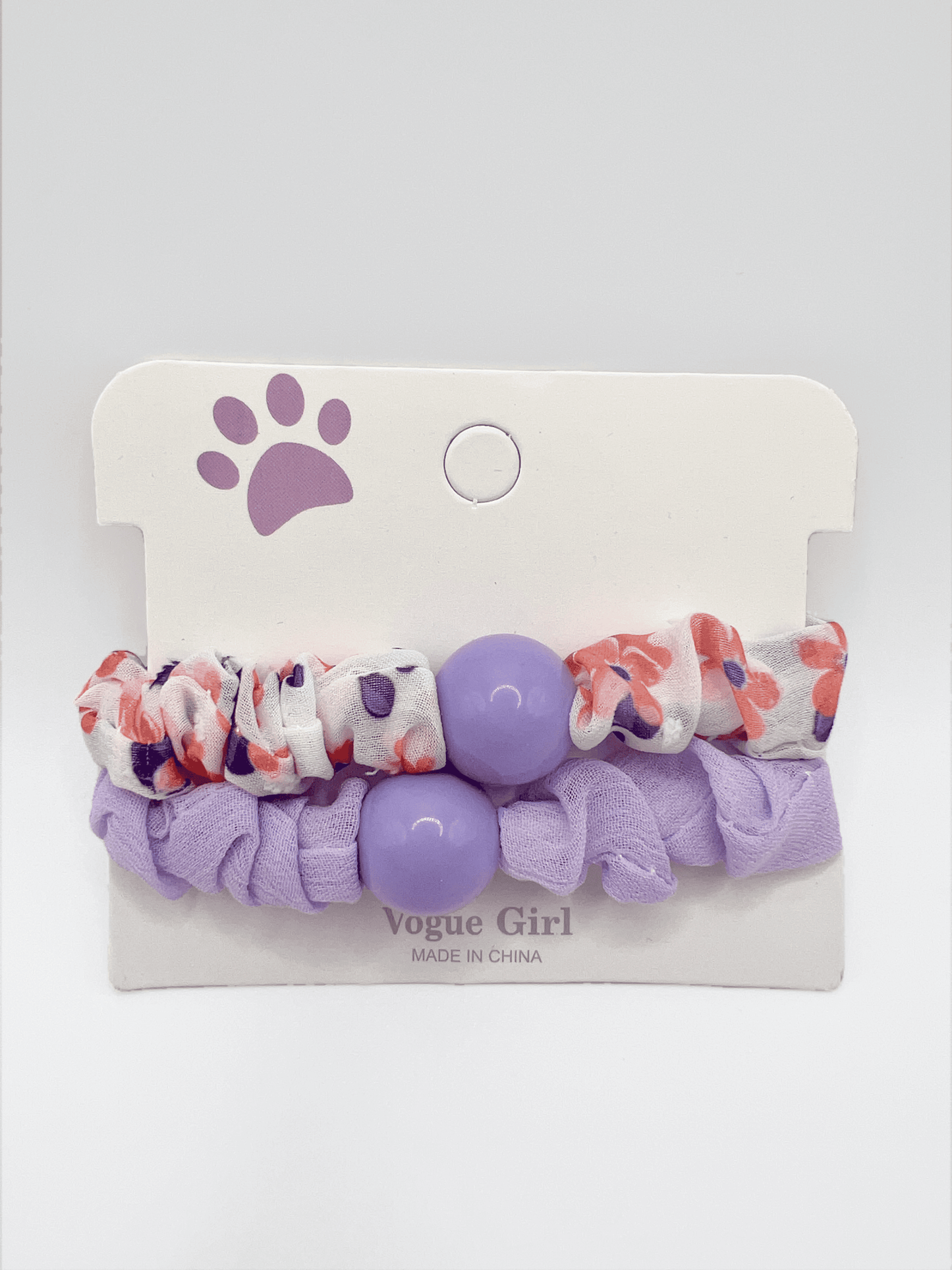 Acrylic Round Ball Hair Tie Set: Elegant Girl's Hair Accessories