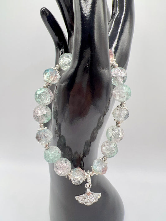 Bead Stretchy Bracelet with Cute Charms & Spacers – Handmade Jewelry