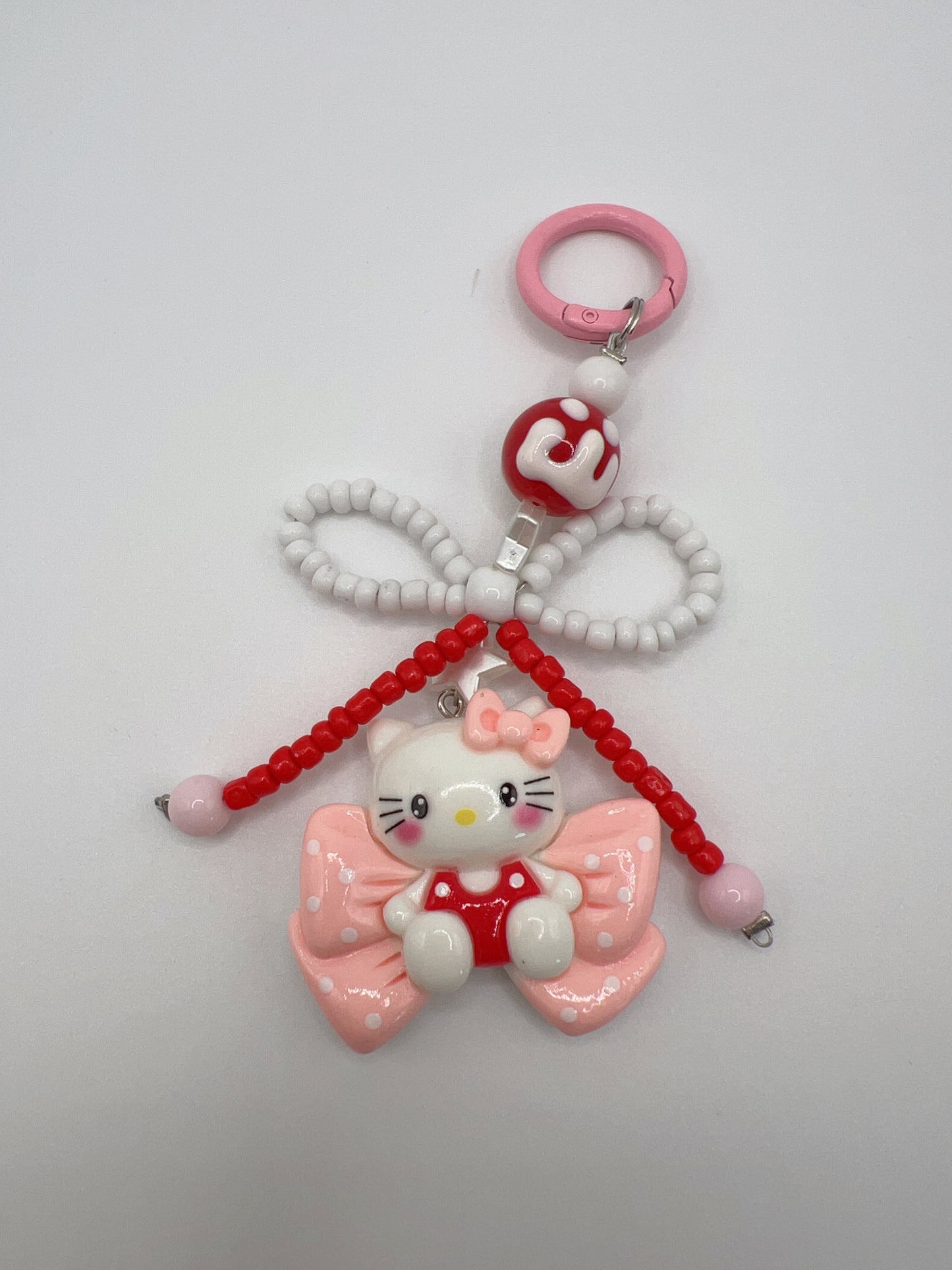 Handmade Kitty with Bow Keychain / Bag Chain – 4 Designs, Cute Accessories