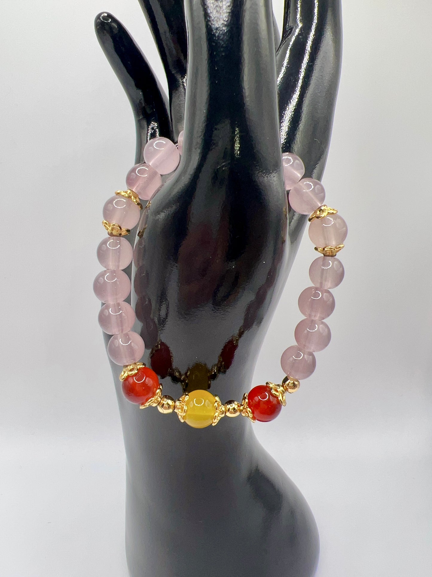 Stretchy Bead Bracelet with Cute Charms & Spacers