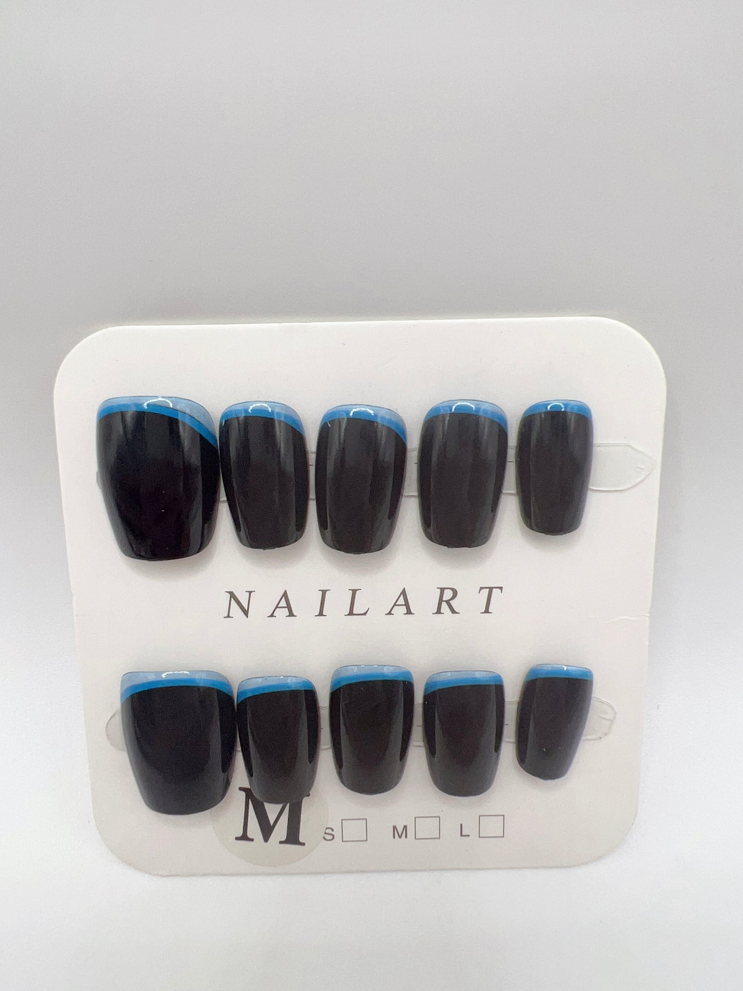 Short Square Press On Nails Simple design – 10 Designs Medium Size