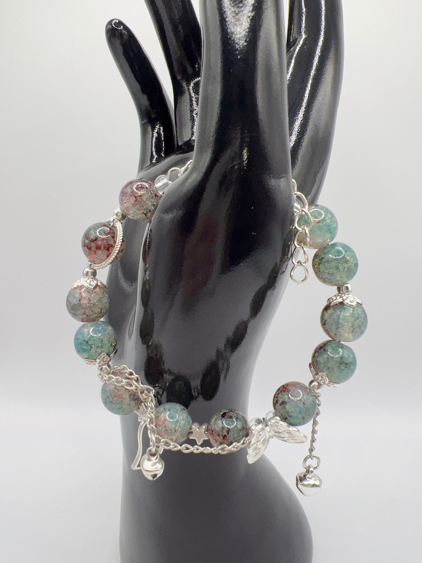 Adjustable Bead Bracelet with Cute Charms & Spacers