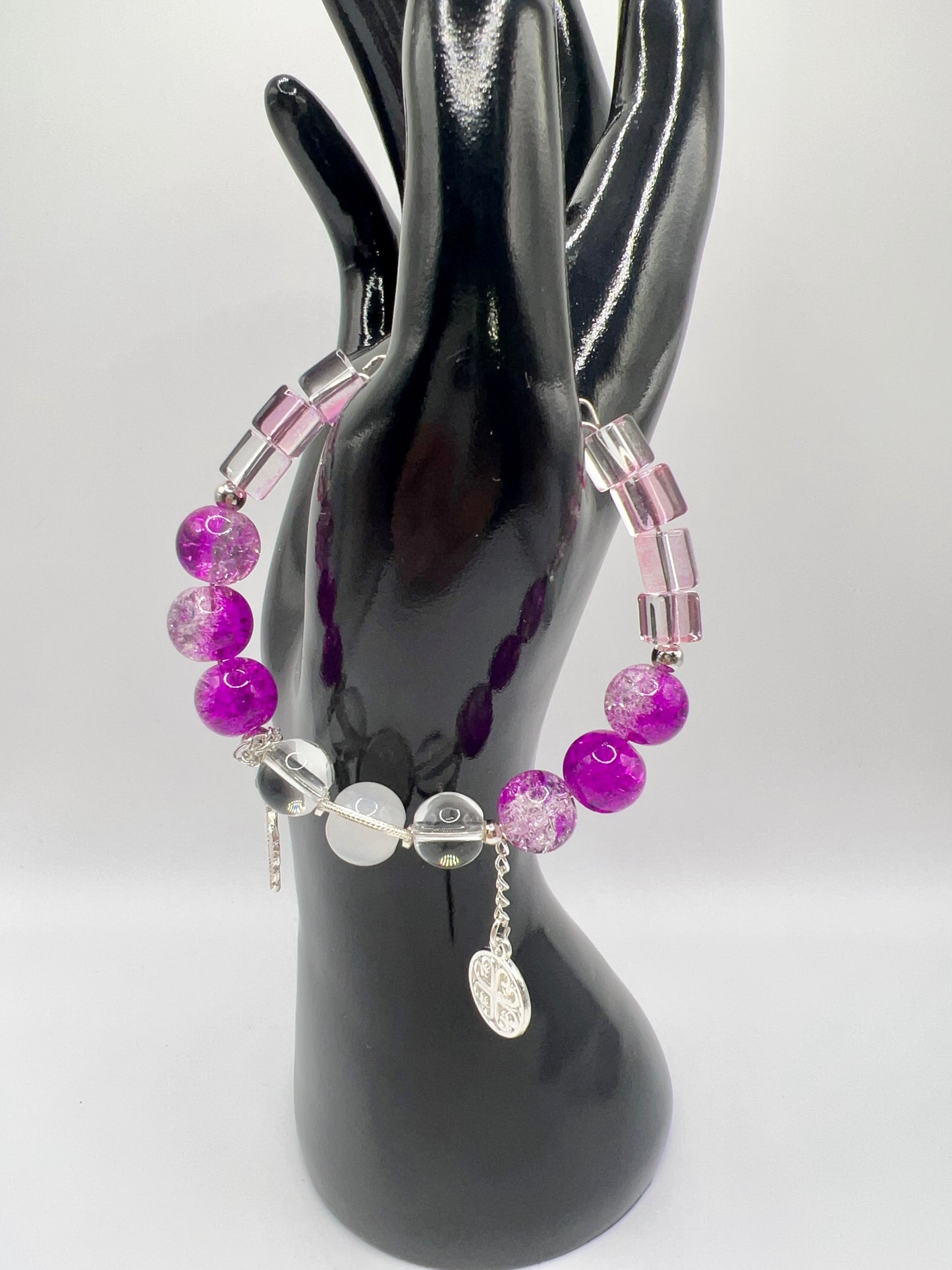 Adjustable Bead Bracelet with Cute Charms & Spacers