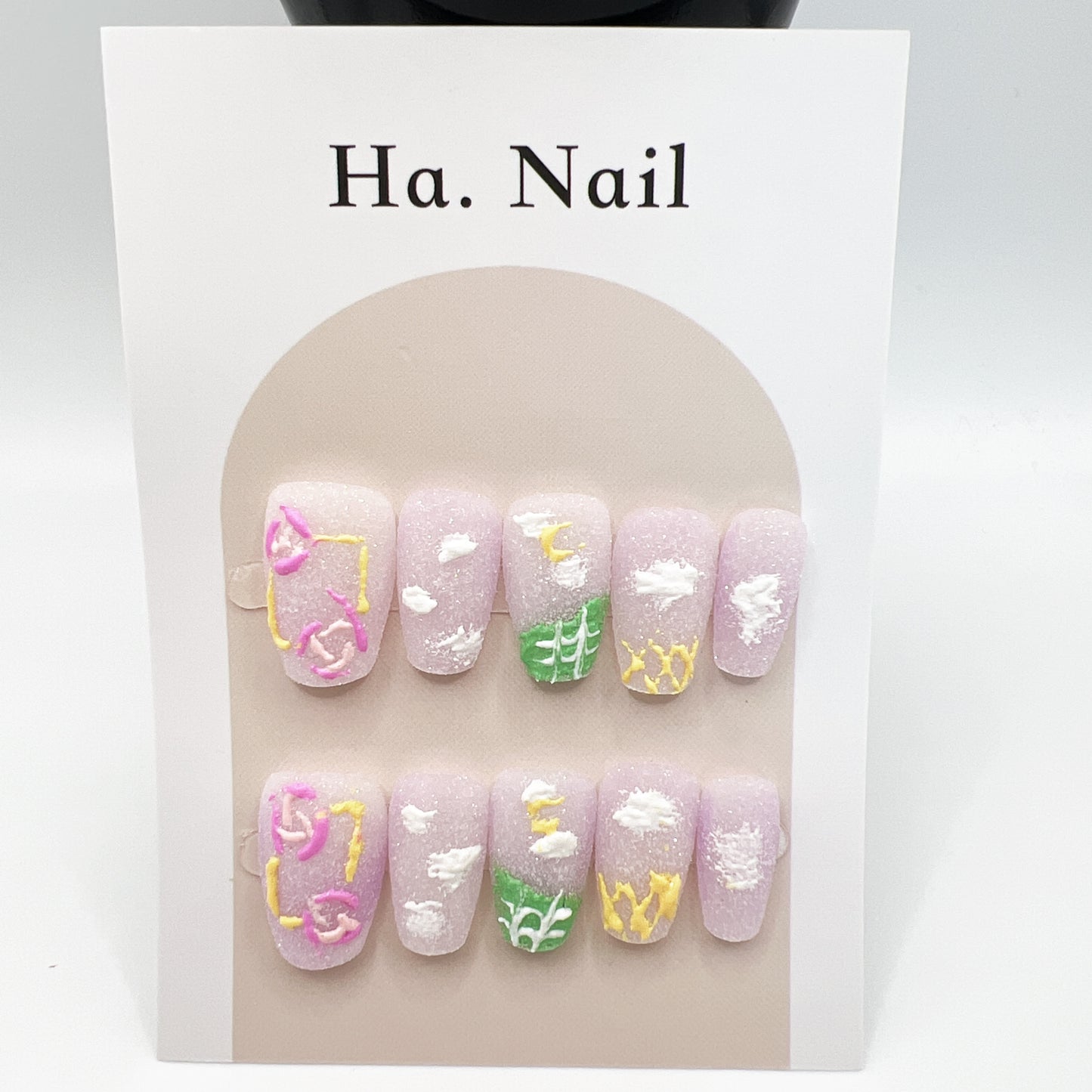 10 design Cat eye or cute Press-On Nails – Medium Size - short length- square shape💅✨