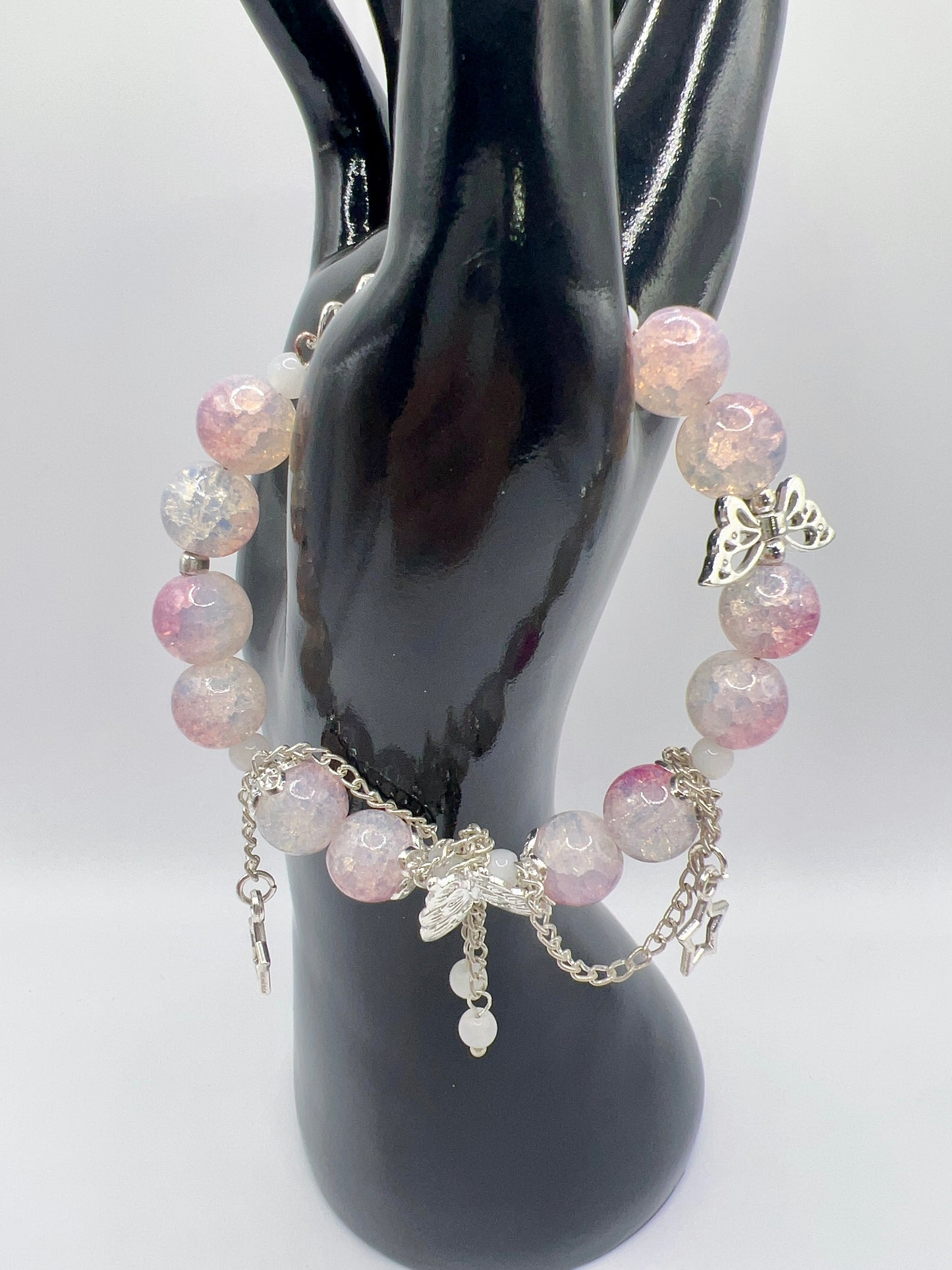 Bead Bracelet with Cute Charms & Spacers – Adjustable 10 Designs