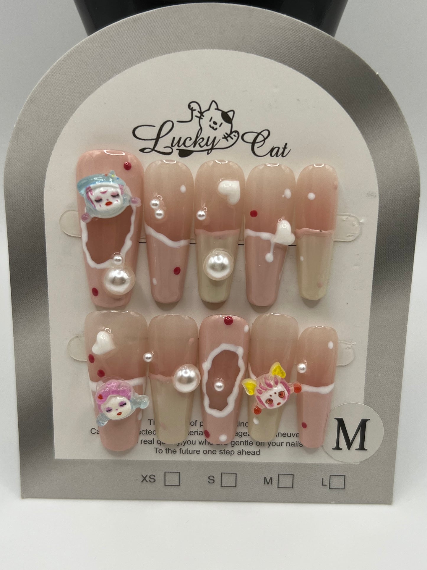Cute Press-On Nails – Medium Size-10 design available