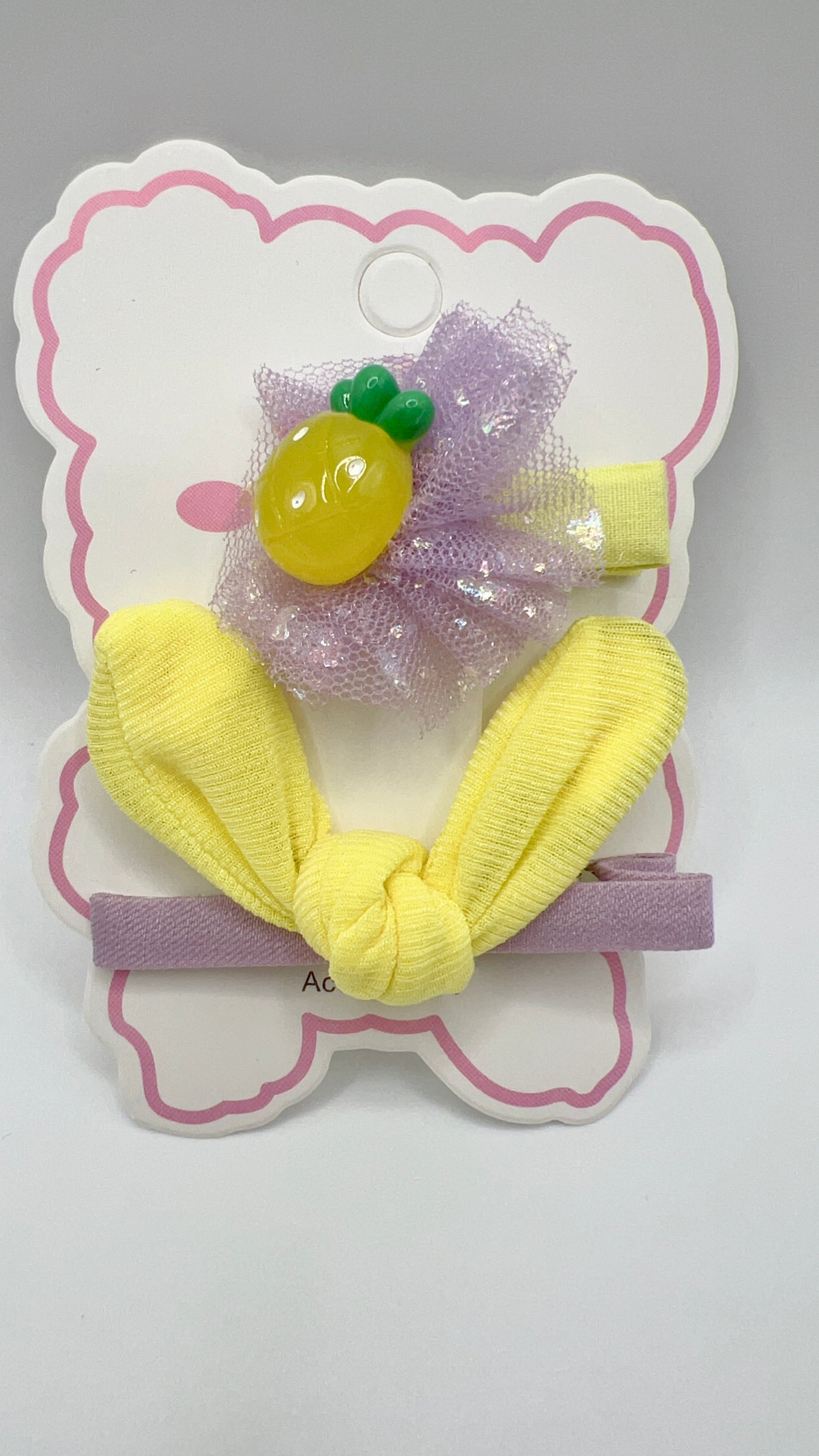 Cute Fruit Hair Clips Set – 3 Options, Perfect for Girls & Gifts