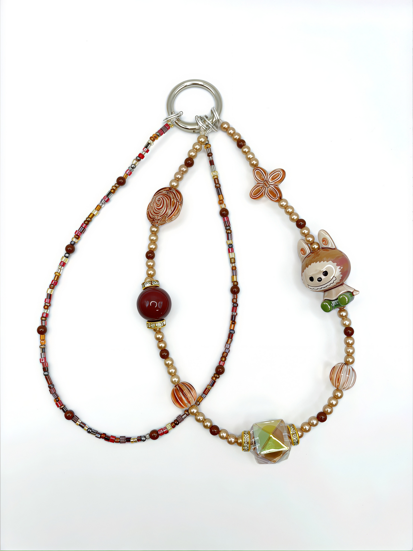 Handmade Beaded Phone Chain & Bag Chain – Cute and Elegant Design