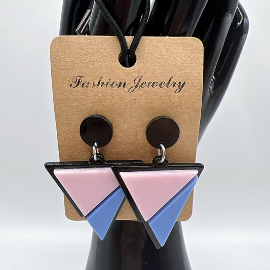 Geometric Triangle Earrings – Minimalist Chic Statement Jewelry-Three color available