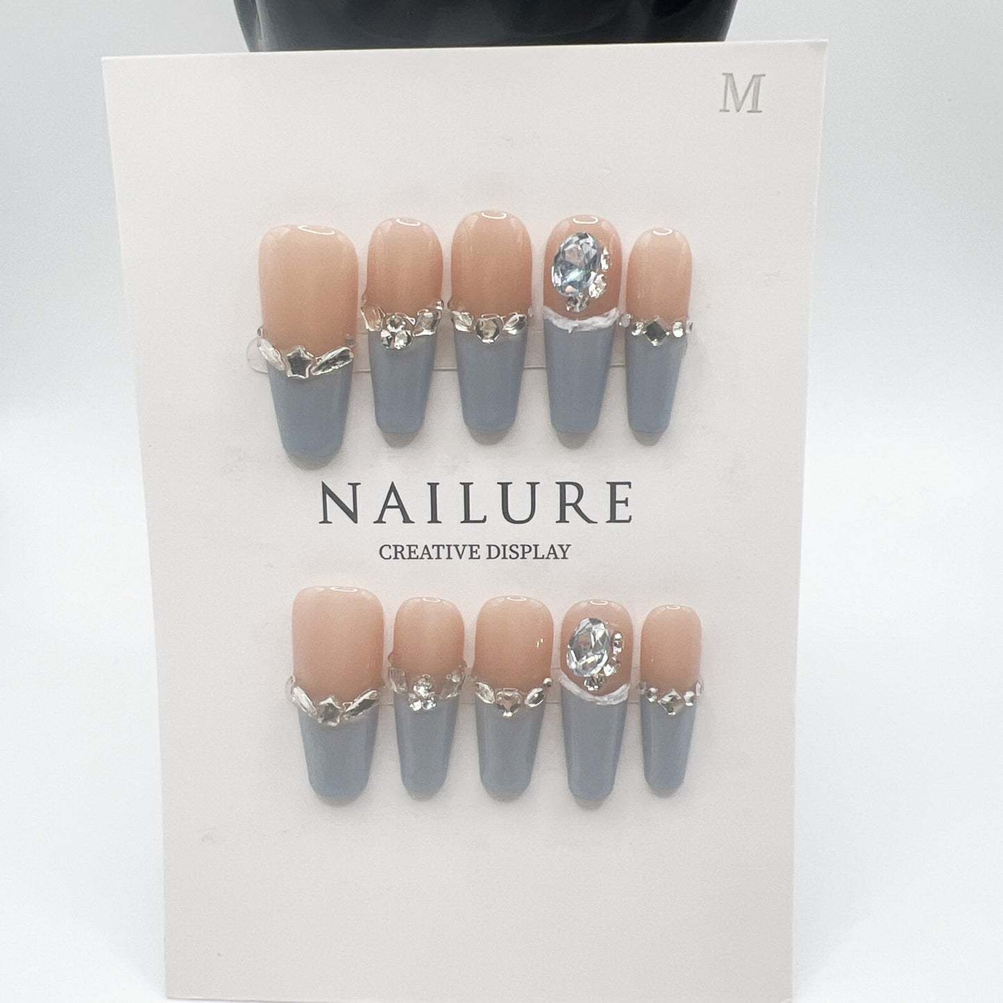 Luxury Rhinestone Press-On Nails – Medium Size 💅✨