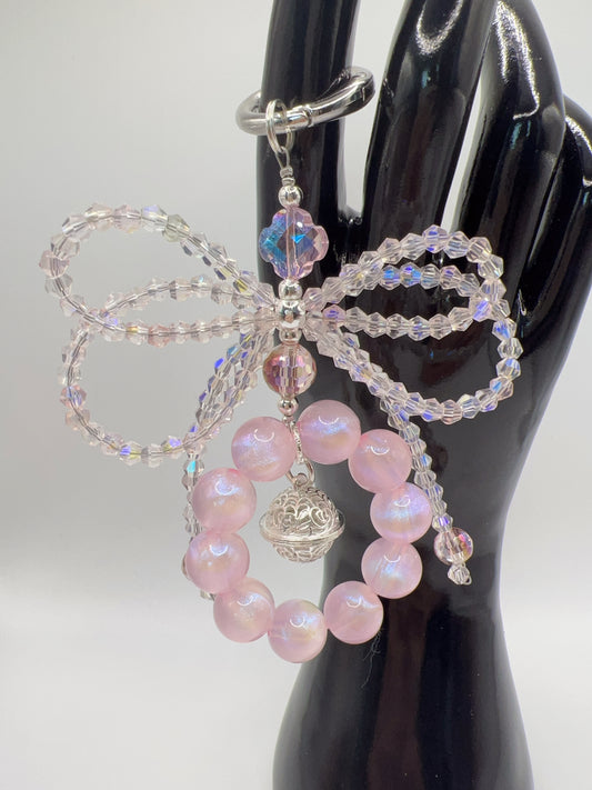 Handmade Beaded Crystal Bell Keychain / Bag Chain – Cute Decorative Accessory