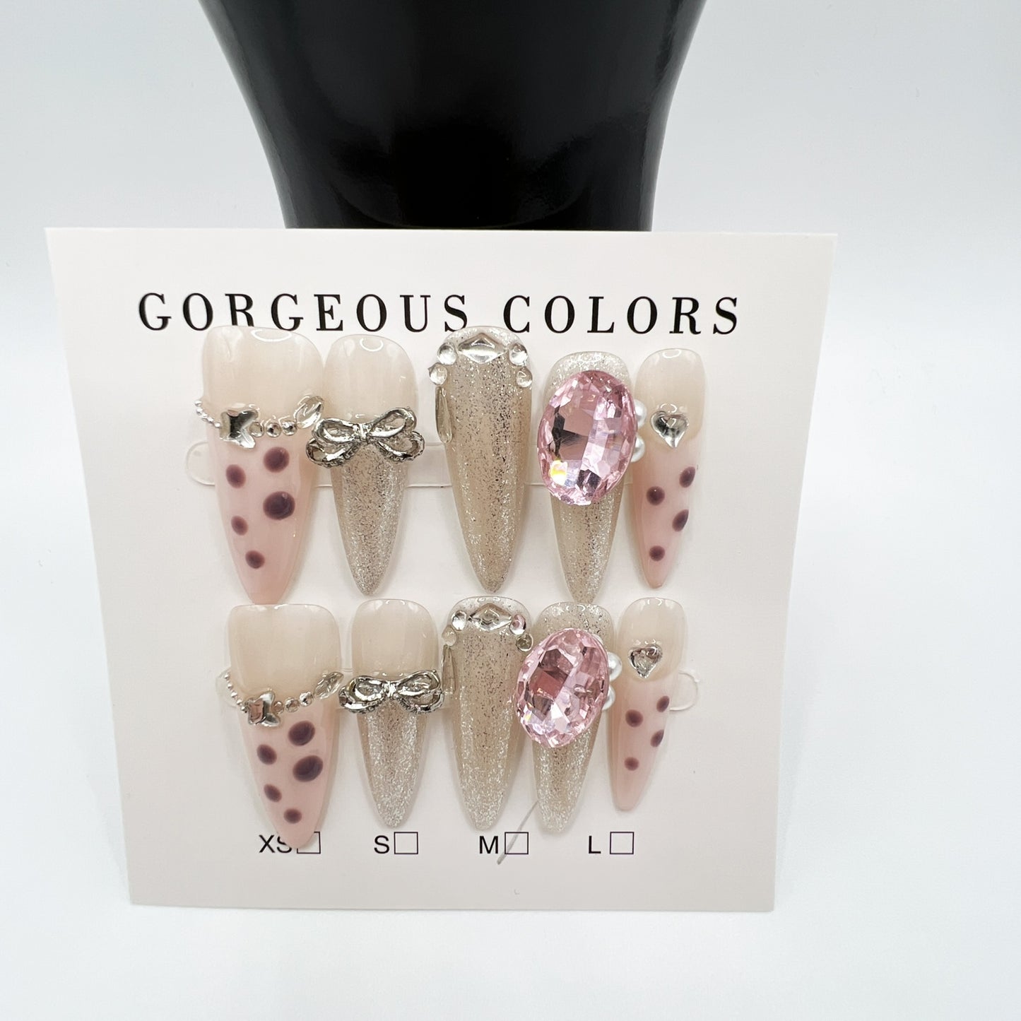 Luxury Rhinestone Press-On Nails – Medium Size 💅✨