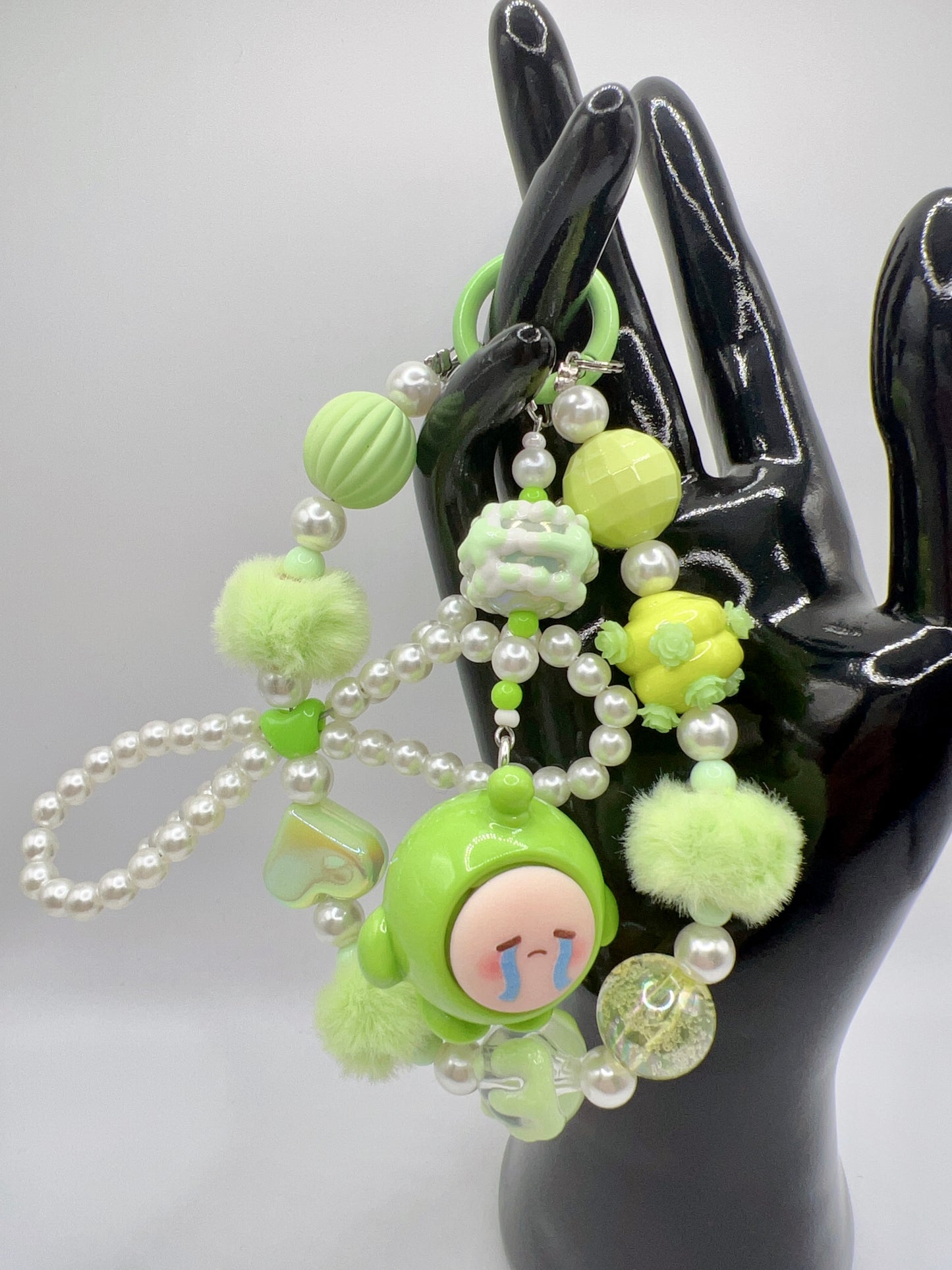 Handmade Kawaii Beaded with Cartoon Pendant Keychain / Bag Chain / Phone Chain