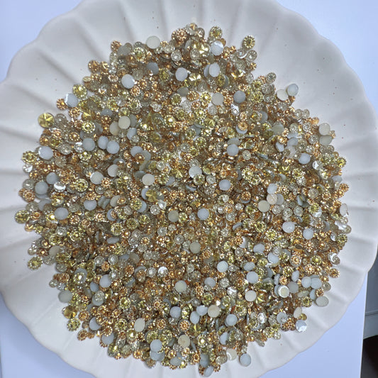 Golden Rhinestones Mixed