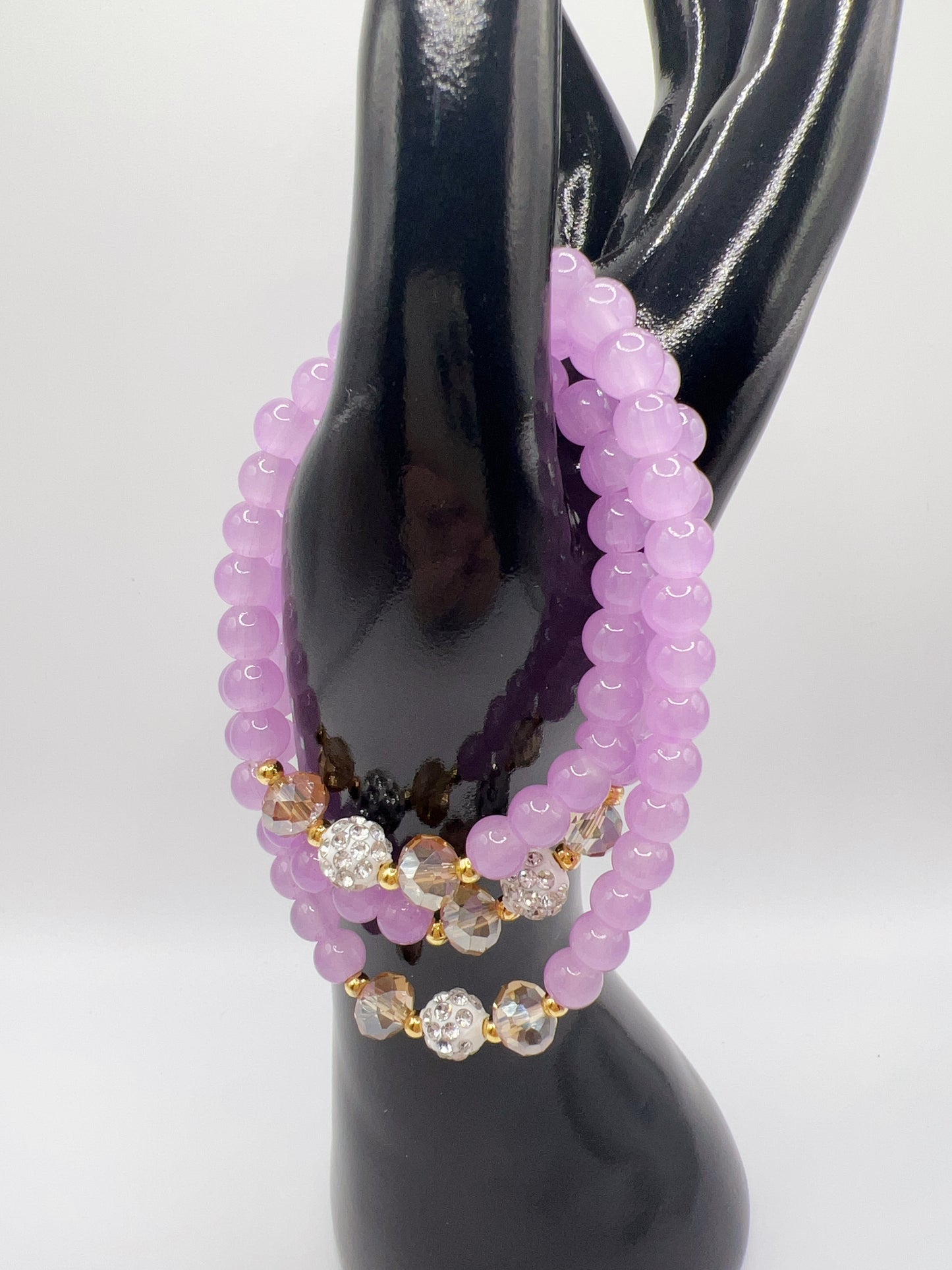 Handmade Triple-Layer Beaded Bracelet or Necklace – Versatile Jewelry