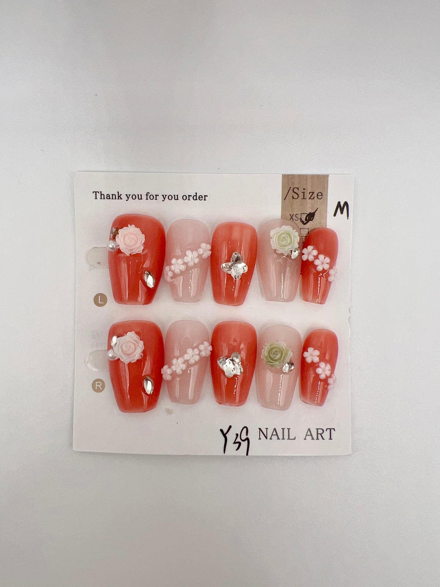 Short Coffin Press On Nails Simple Design – Medium Size
