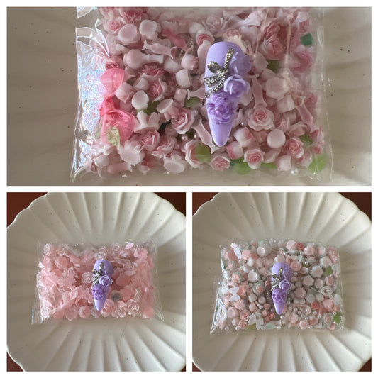 2D Resin Flower Mixed Package