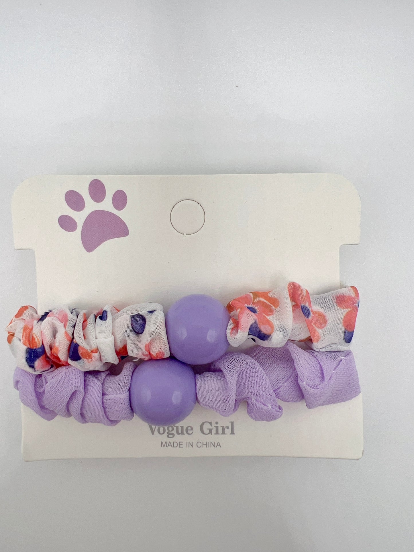 Acrylic Round Ball Hair Tie Simple and Elegant Style