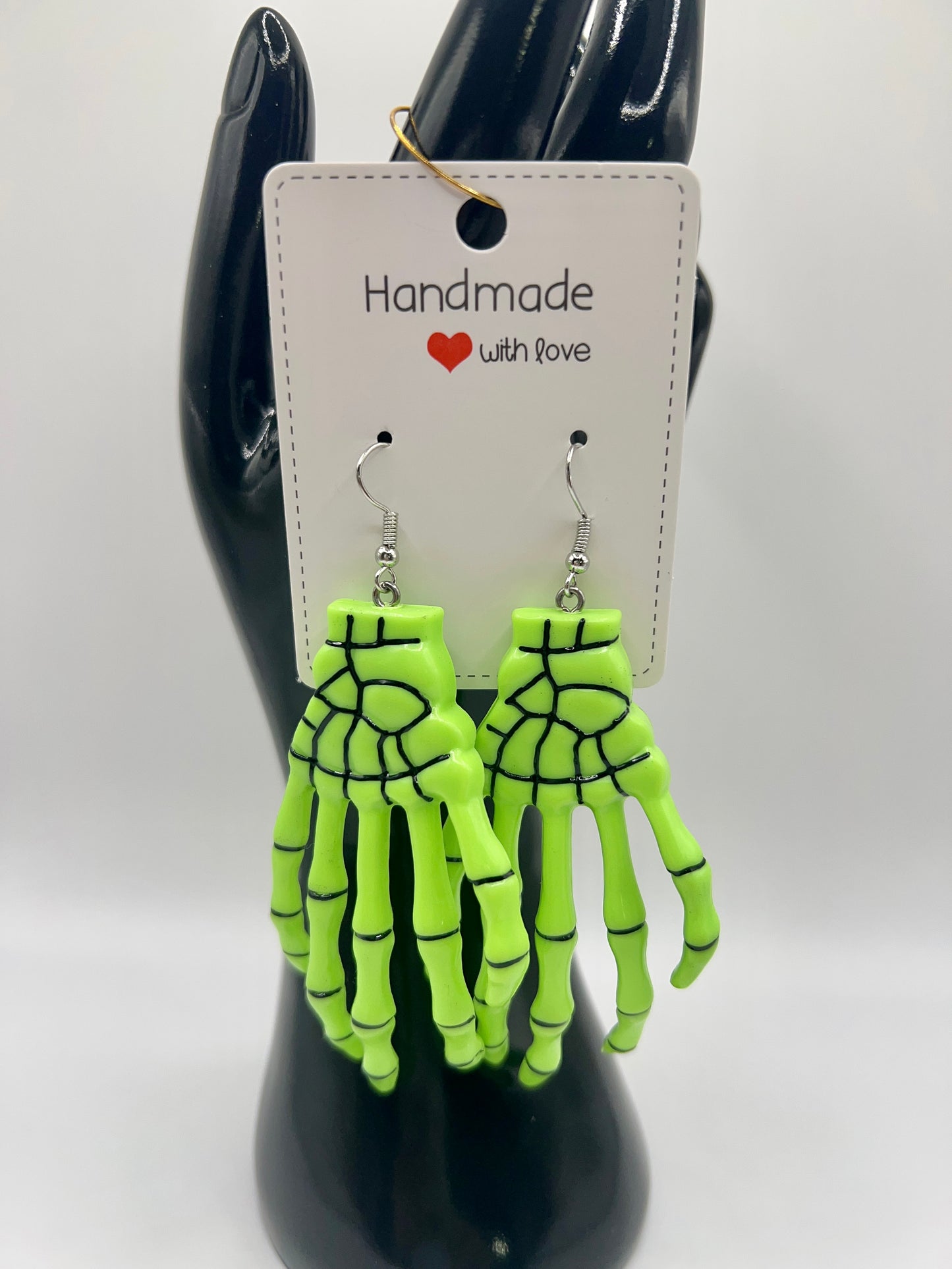 Skeleton Hand Earrings – Perfect for Halloween Costume or Spooky Style