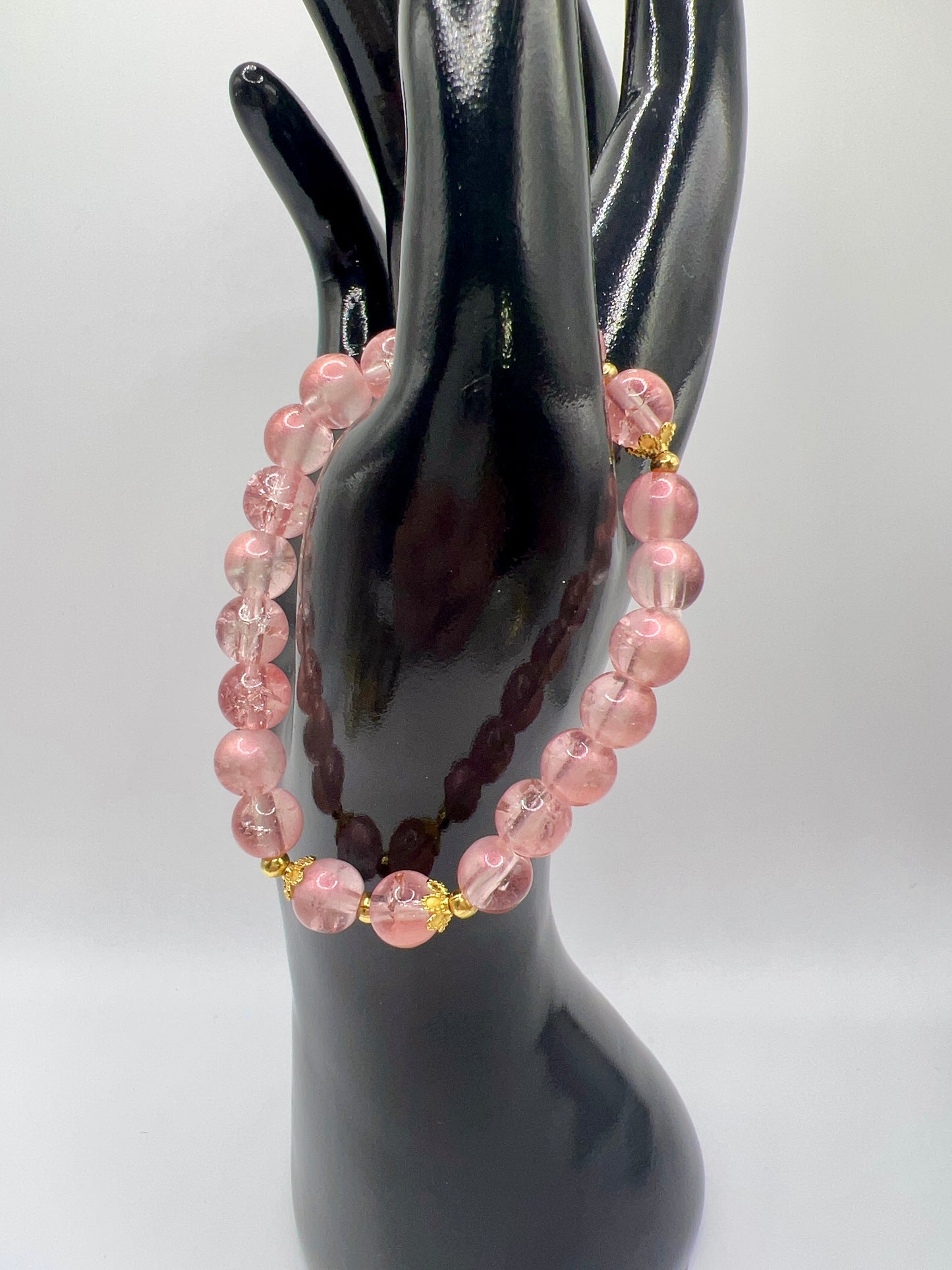 Stretchy Bead Bracelet with Cute Charms & Spacers