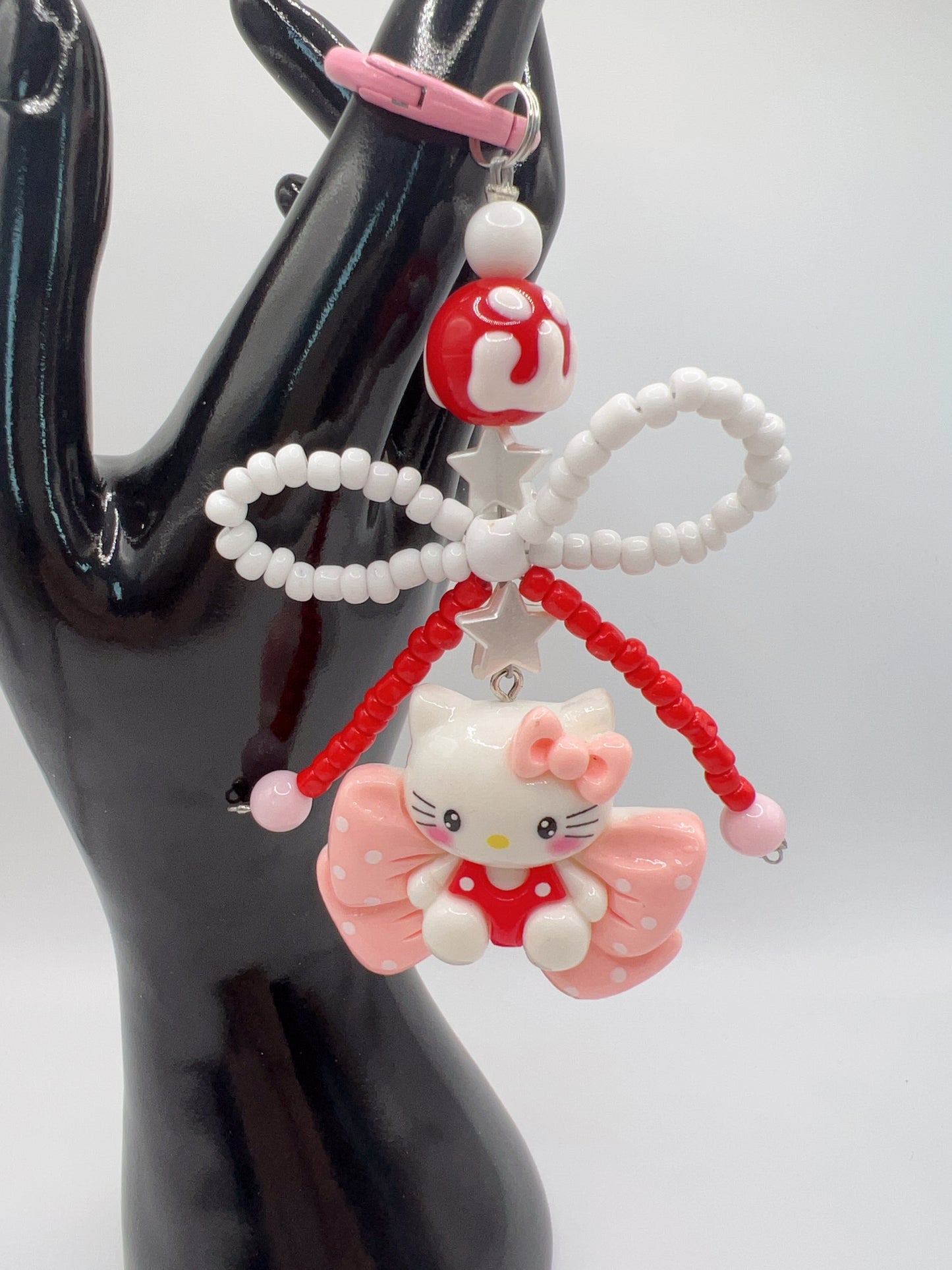 Handmade Kitty with Bow Keychain / Bag Chain – 4 Designs, Cute Accessories