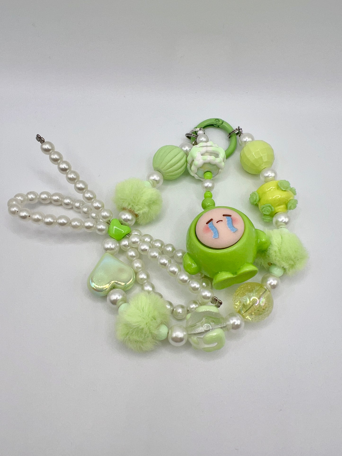Handmade Kawaii Beaded with Cartoon Pendant Keychain / Bag Chain / Phone Chain