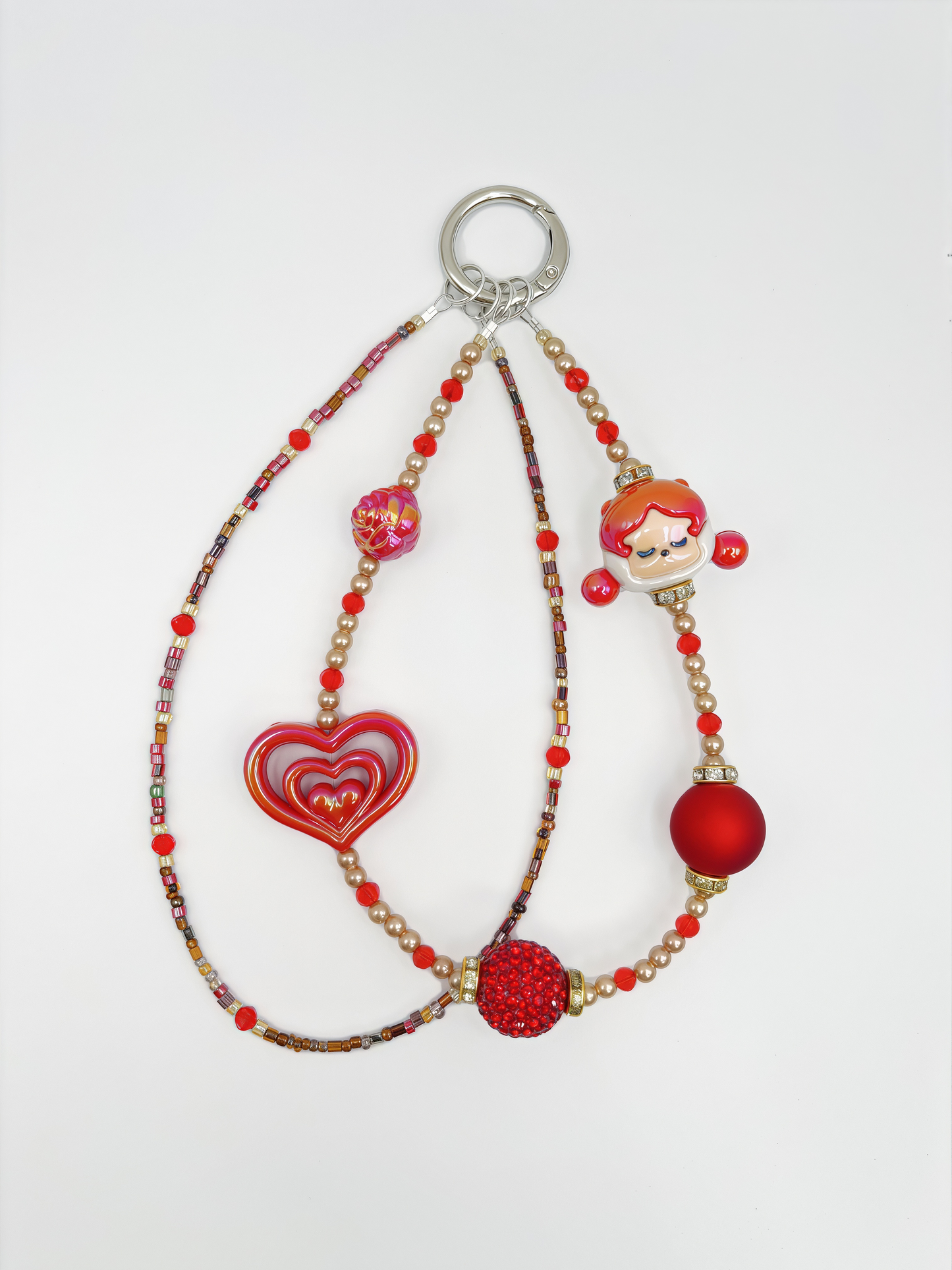 Handmade Beaded Phone Chain & Bag Chain – Cute and Elegant Design