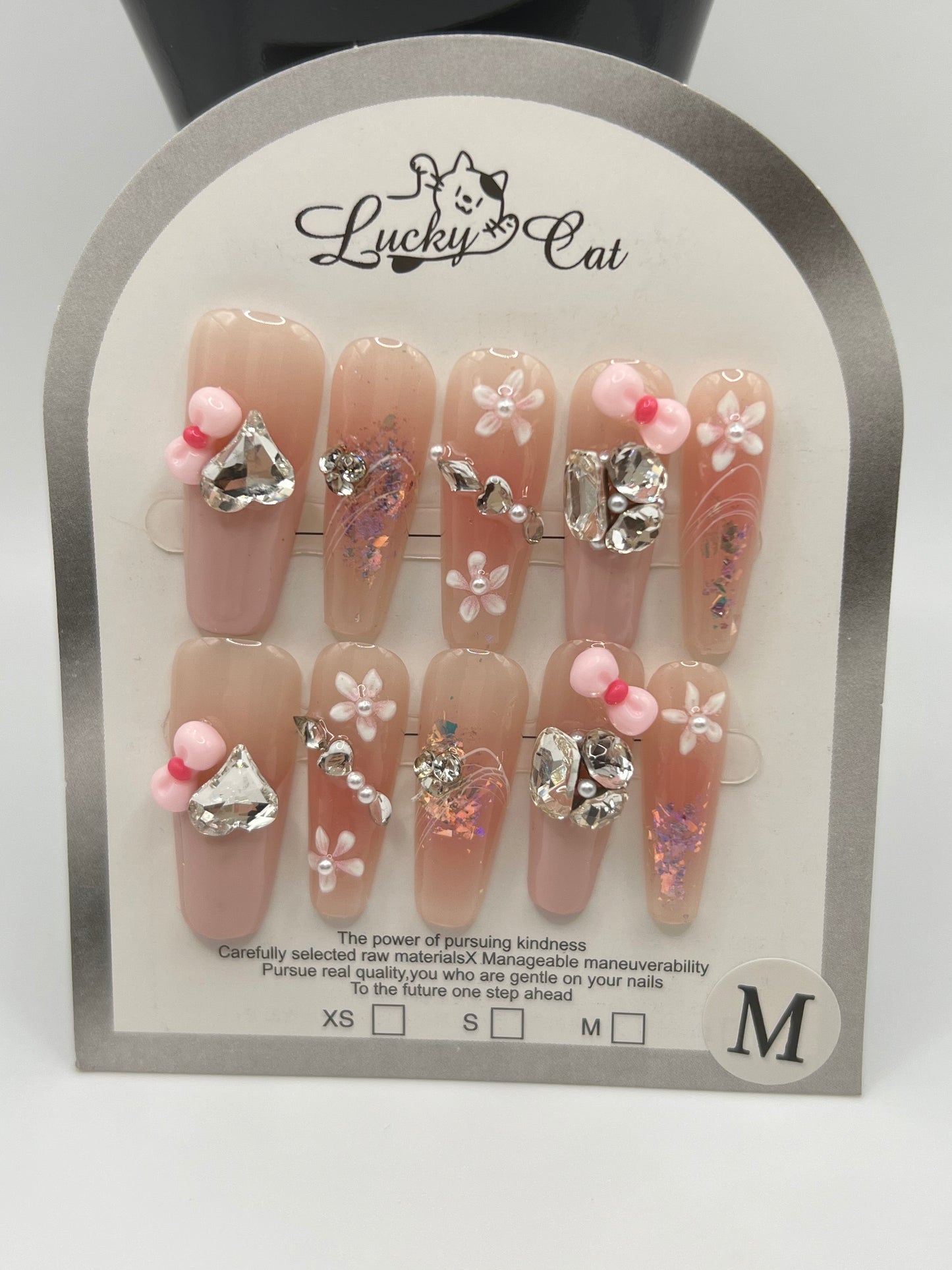 Cute Press-On Nails – Medium Size-10 design available