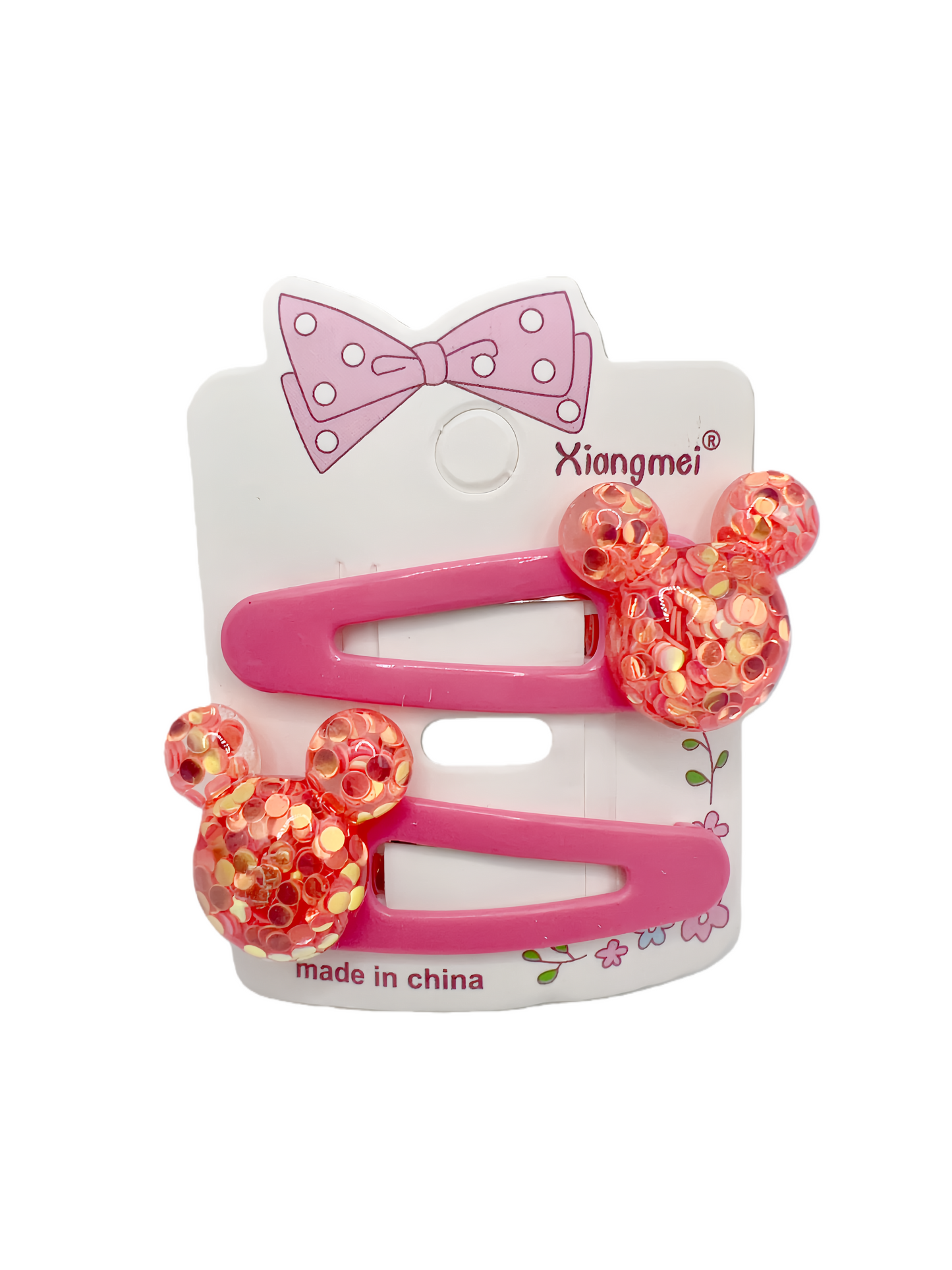 3 Sets Acrylic Glitter Hair Clip Cute for Girls and Gift