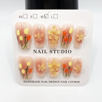 Cute Short Length Press-On Nails – Medium Size 💅✨