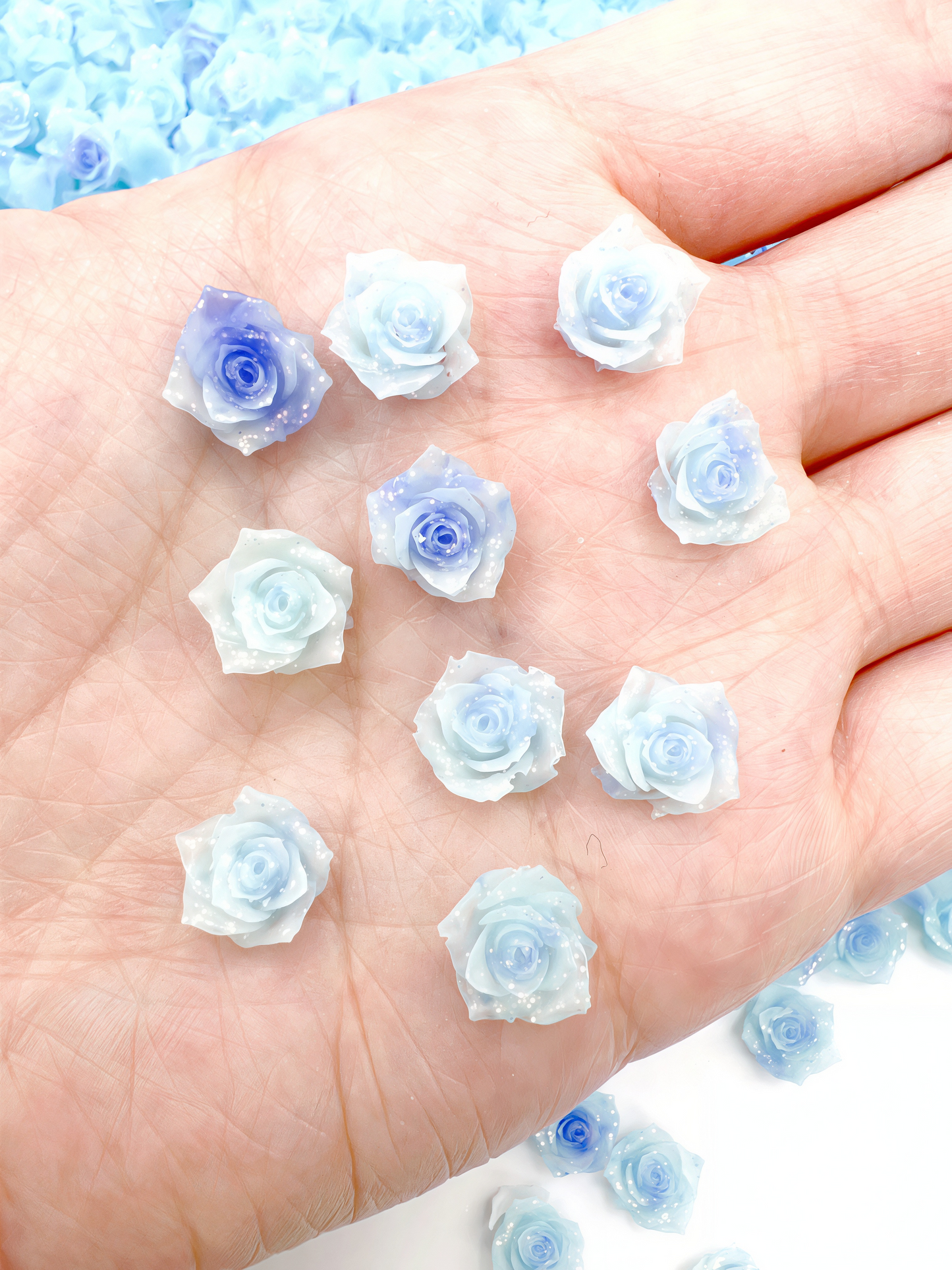 3D Resin Flower Charms – Cute Floral for Nail Art Embellishments and DIY