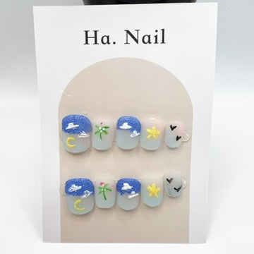 10 design Cat eye or cute Press-On Nails – Medium Size - short length- square shape💅✨