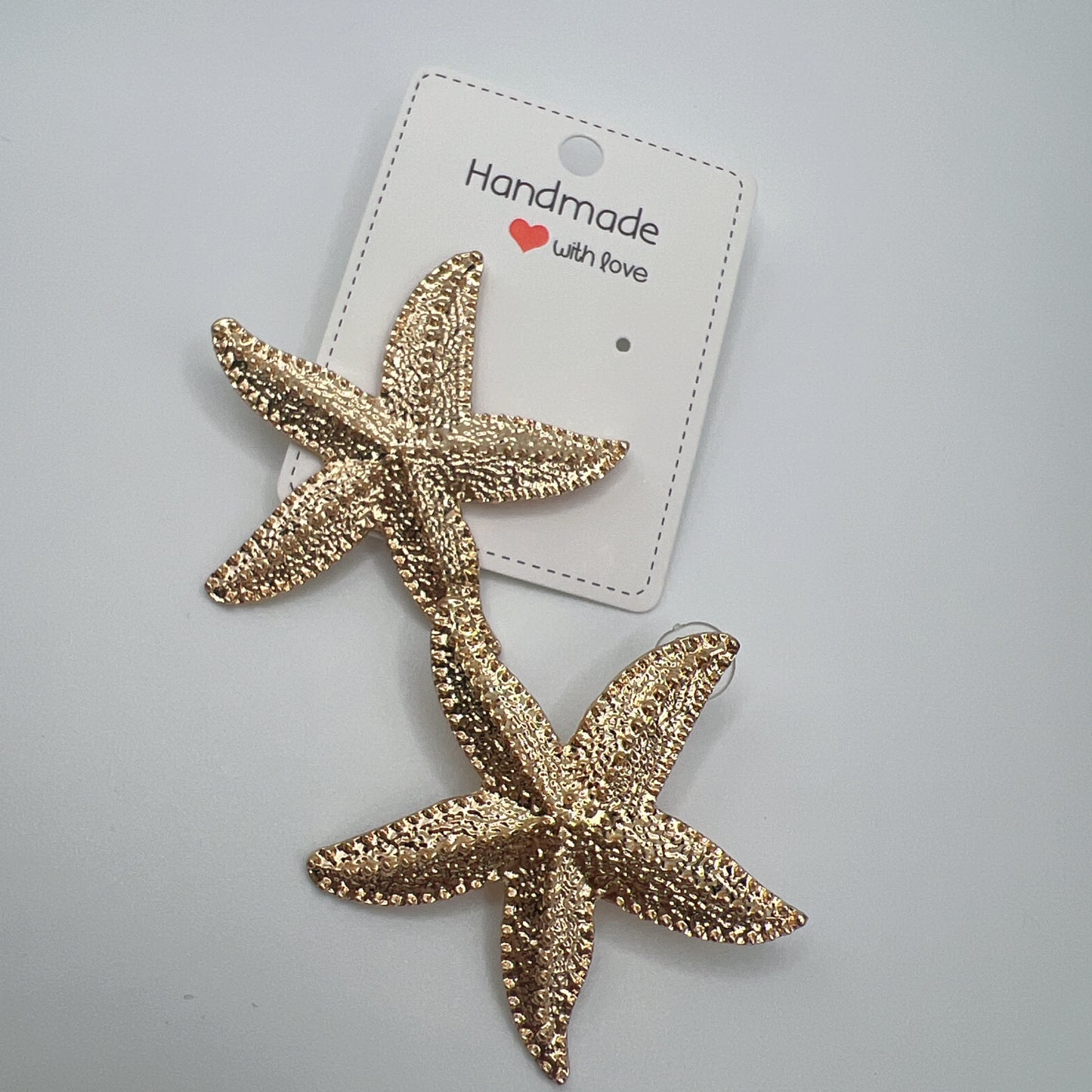 Gold Oversized Starfish Earrings | Fashion Statement Jewelry