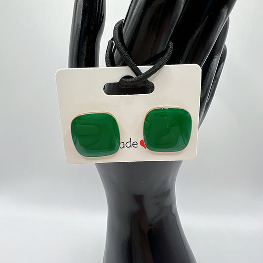 Minimalist Square Earrings | Modern Fashion Design | 4 Color Options Available
