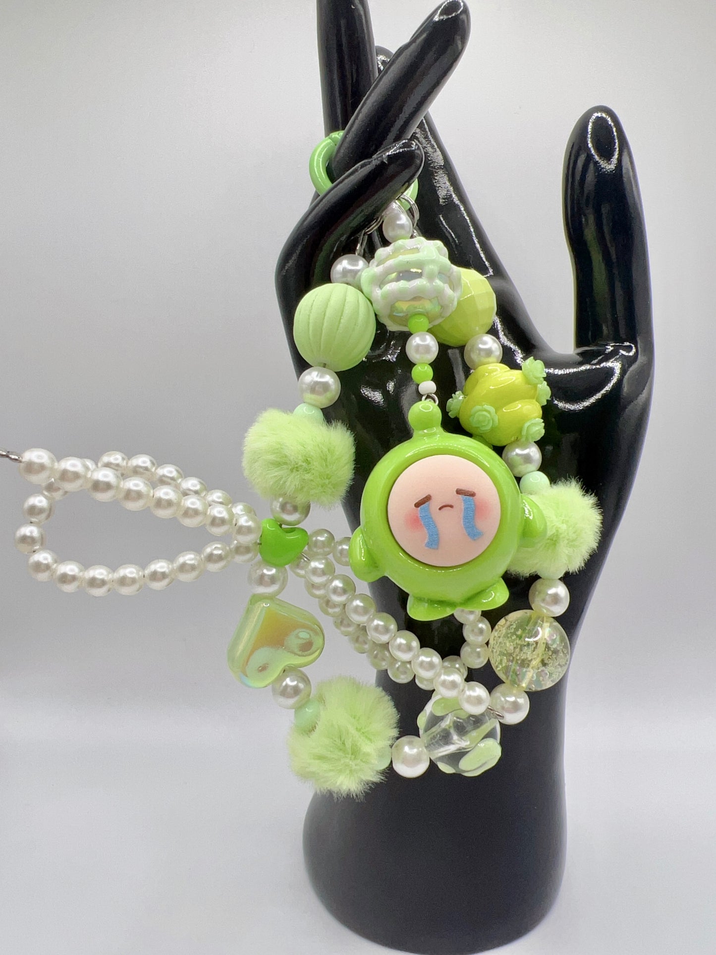 Handmade Kawaii Beaded with Cartoon Pendant Keychain / Bag Chain / Phone Chain