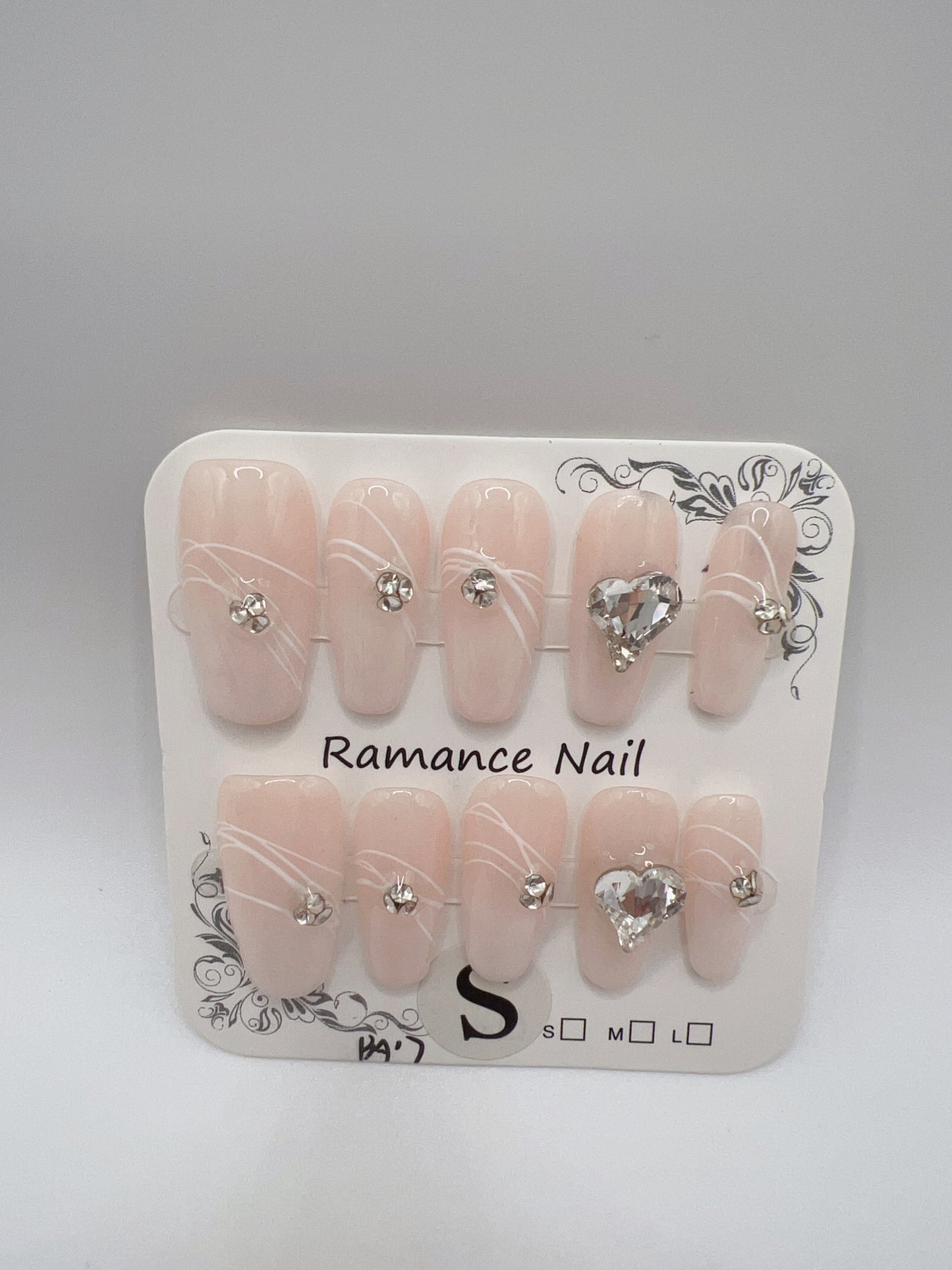 5 Sets Medium Coffin Press-On Nails Simple Style